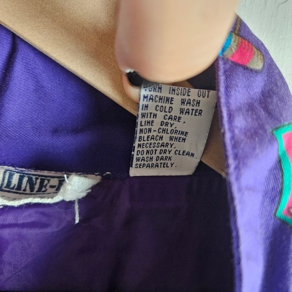 Vintage Drawstring Waist Zip Front Jackets Women's M Purple Golf Tennis‎ Croquet - Picture 9 of 11